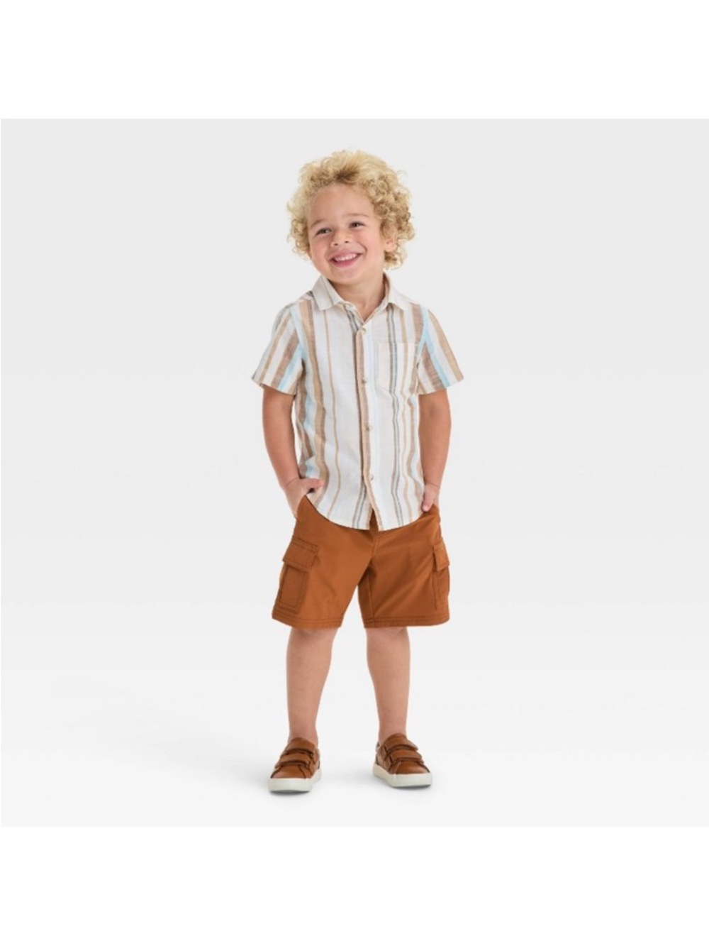 💥 2/$7💥 Toddler Boys' Quick Dry Pull-On Shorts - Cat & Jack™ Deep Clay Orange 3T